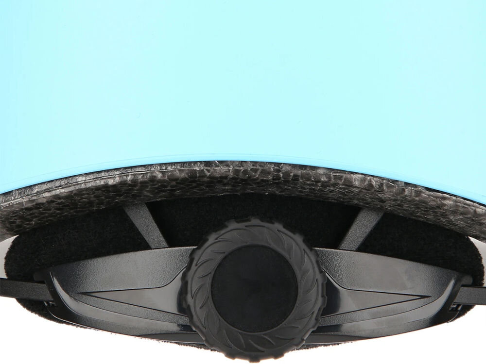 Kask NILS EXTREME MTW001 Niebieski (rozmiar M) zbliżenie na pokrętło regulacji dopasowanie rozmiaru