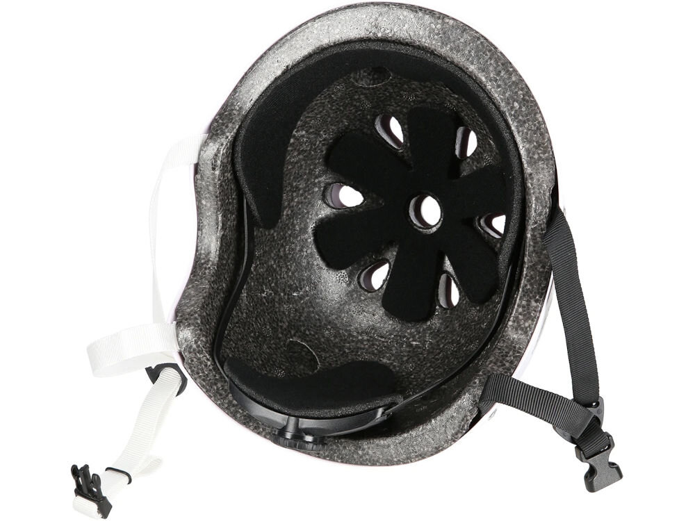 Kask NILS EXTREME MTW001 Biały (rozmiar L) wewnętrzna strona kasku ciemna pianka EPS amortyzacja otwory wentylacyjne