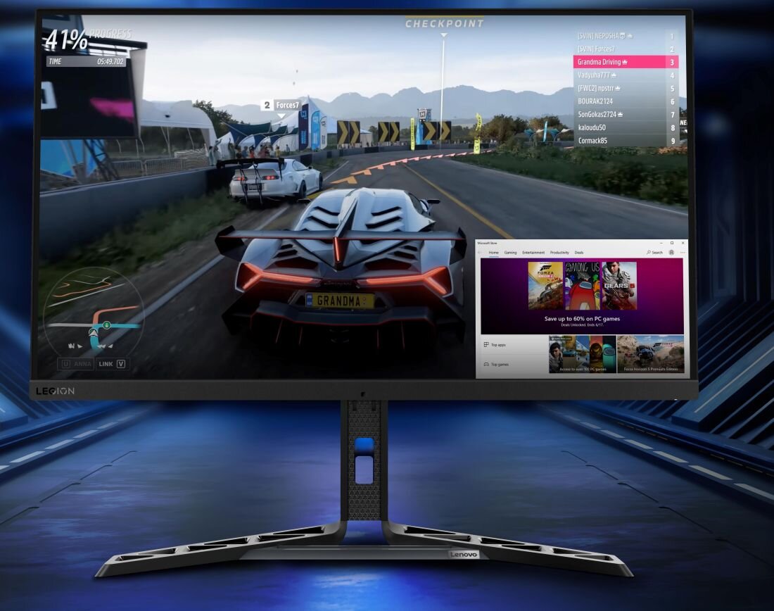 Monitor LENOVO Y32P-30 - Obraz w Obrazie (Picture-in-Picture) i Obraz Obok Obrazu (Picture-by-Picture)
