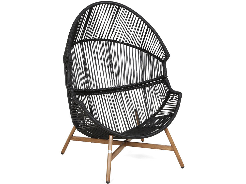 Fotel HOME & GARDEN Kongo Czarny bardzo latwe utrzymanie czystosci lagodne srodki czyszczace miekkie sciereczki