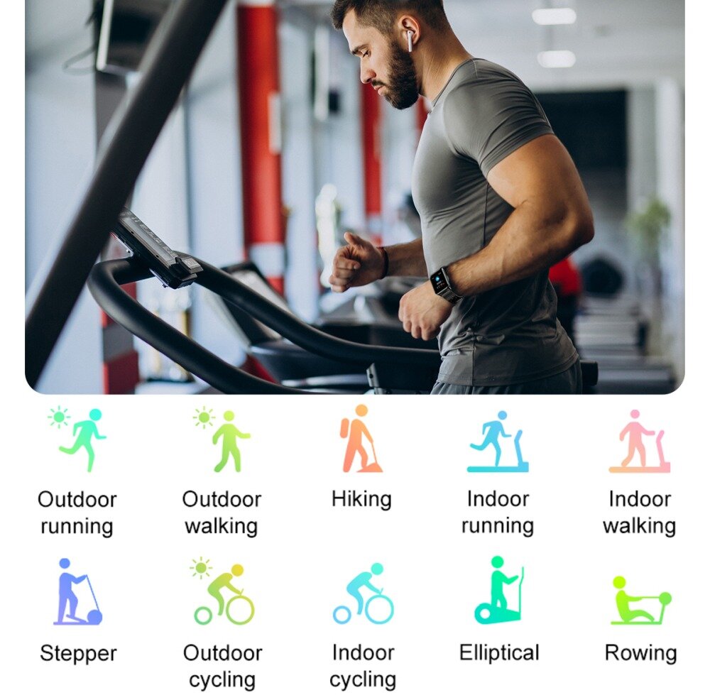 Smartband BEMI KIX-M TUTTI wyświetlacz dopasowanie tarcza zdrowie saturacja krwi ciśnienie krwi sen monitoring oddech cykl menstruacyjny powiadomienia wiadomości alarmy jakość tryby sportowe długa praca