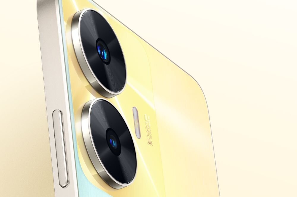 Smartfon REALME C55 ekran bateria aparat procesor ram pamięć pojemność rozdzielczość zdjęcia filmy opis dane cechy blokady system łączność wifi bluetooth obudowa szkło odporność porty muzyka transfer sieć przekątna matryca waga czujniki oled amoled ips