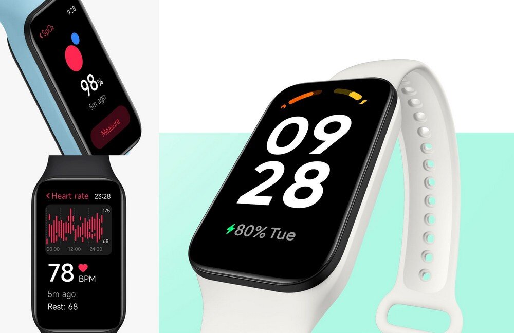 SMARTBAND XIAOMI REDMI SMART BAND 2 ekran bateria czujniki zdrowie sport pasek ładowanie pojemność rozdzielczość łączność sterowanie krew puls rozmowy smartfon aplikacja