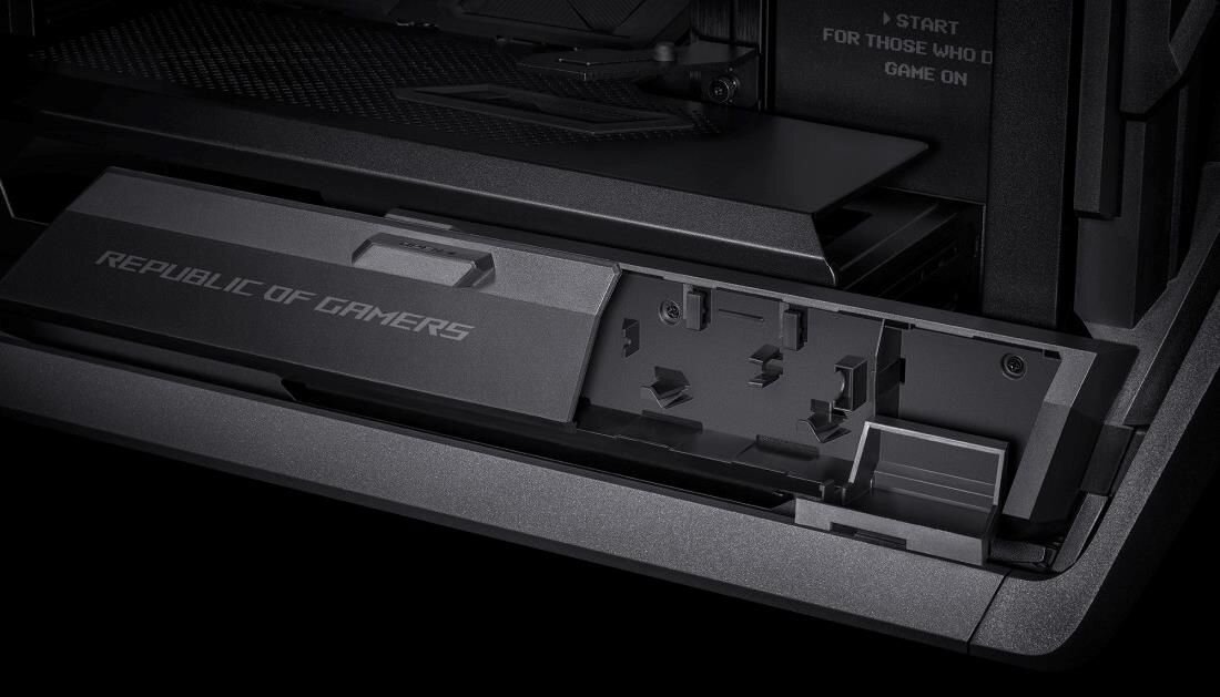 Obudowa ASUS ROG Hyperion GR701 - Ukryta szuflada
