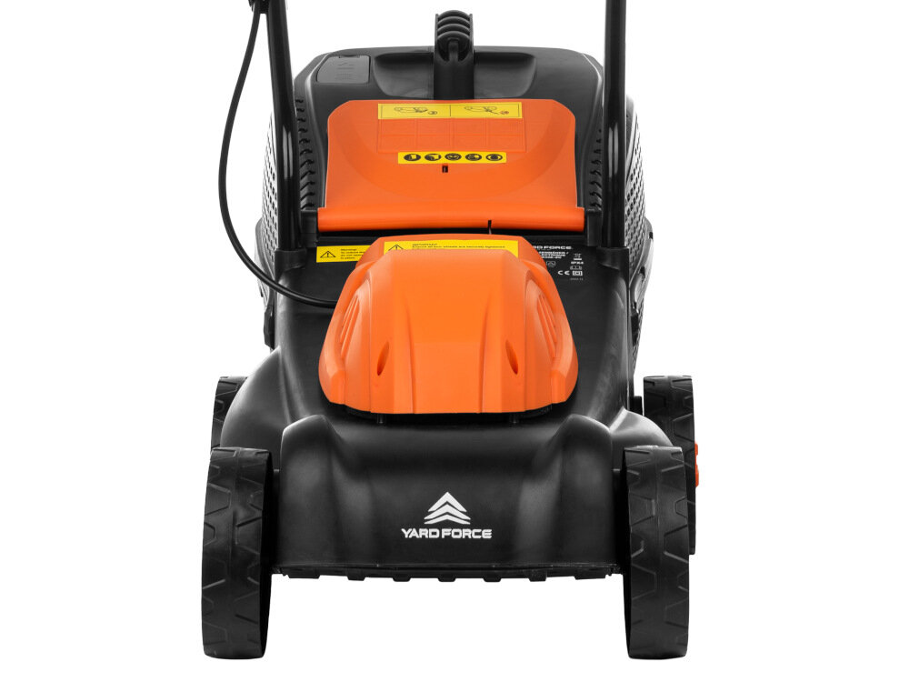 Kosiarka elektryczna YARD FORCE YF-EMU32A 1000W silnik szczotkowy moc 1000 W do niewielkich ogródów dużych działek znakomite osiągi maksymalna prędkość obrotowa do 3500 obr/min