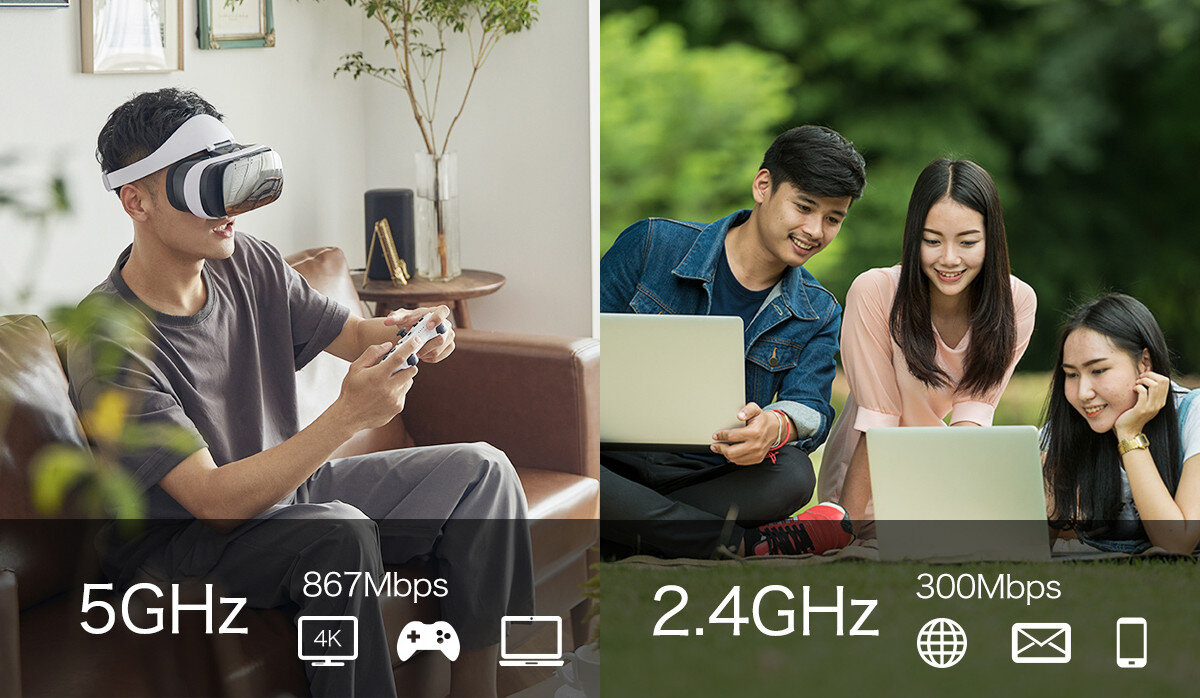 Router TOTOLINK LR1200GB łączność Wi-Fi pasmo przepustowość