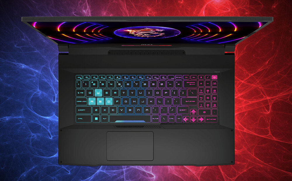 Laptop MSI Katana B12VFK-075XPL klawiatura podświetlenie klawisze