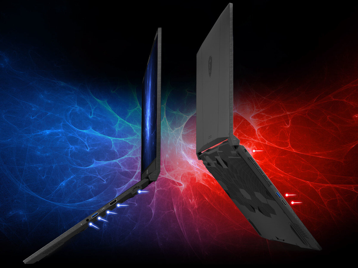 Laptop MSI Katana B12VFK-075XPL złącza porty podłączenie łączność