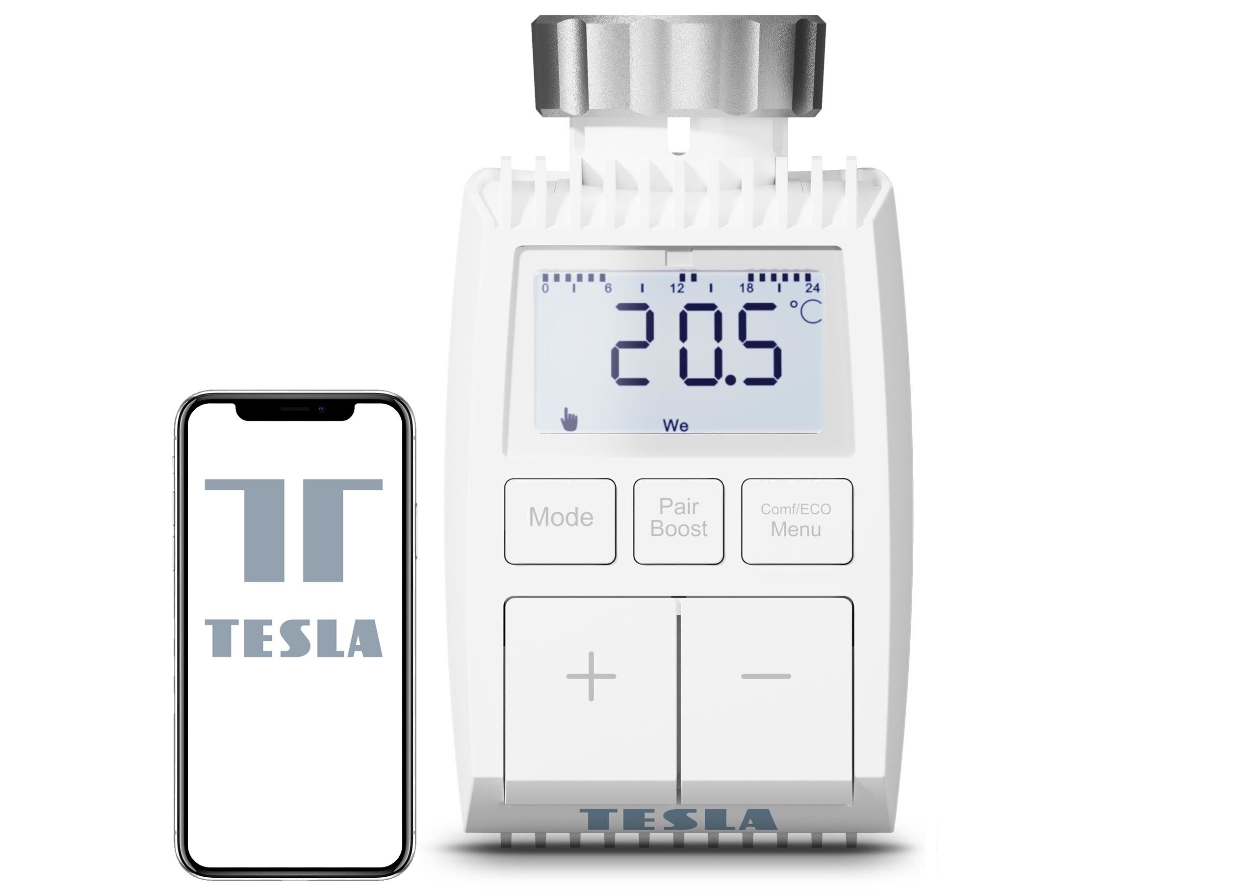 Głowica termostatyczna TESLA Smart Valve Style TSL-TRV-GS361A ZigBee