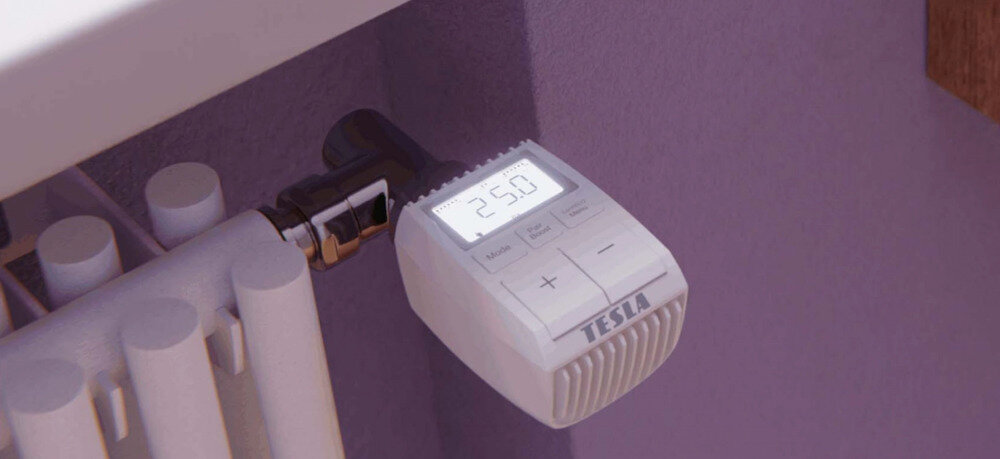 Głowica termostatyczna TESLA Smart Valve Style TSL-TRV-GS361A ZigBee
