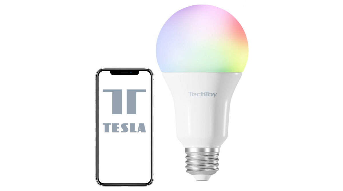 Inteligentna żarówka LED TESLA TSL-LIG-A70 11W E27 Wi-Fi/Bluetooth tworzenie własnych scenariuszy zautomatyzowane oświelenie synchronizacja z innymi inteligentnymi urządzeniami