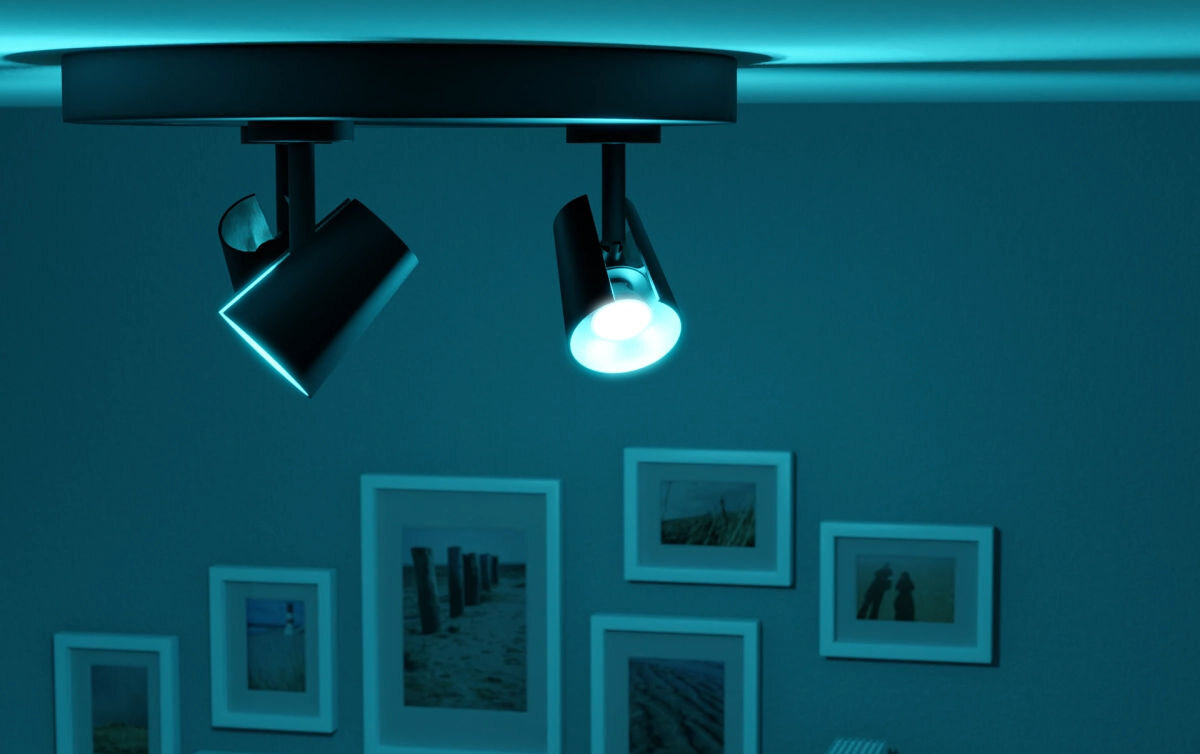 Inteligentna żarówka LED TESLA TSL-LIG-GU10 4.5W GU10 Wi-Fi/Bluetooth pobór mocy 4,5 W doskonałe oświetlenie pomaga ograniczyć zużycie energii jasność sięgająca 350 lumenów