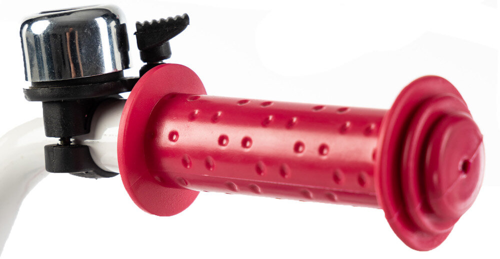 Rower dziecięcy KARBON Mimi 12 cali dla dziewczynki Różowo-niebieski nie odczuje dyskomfortu odpowiednia pozycja ciała różówe uchwyty antypoślizgowy materiał dzwonek