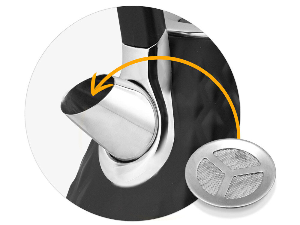 Czajnik BERDSEN BD-700 Czarny jakos bezpieczenstwo wykonanie metalowa obudowa i wnetrze wykonczenie wyjmowany filtr