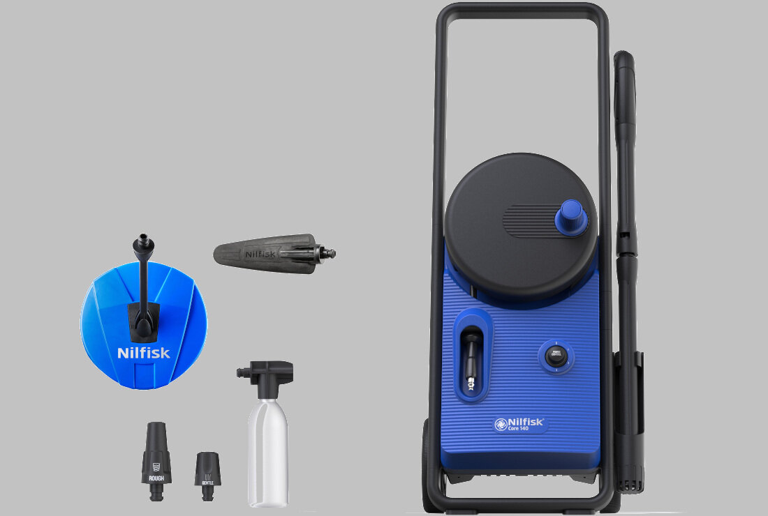 Myjka cisnieniowa NILFISK Core 140-6 Powercontrol Home EU zestaw akcesoria komplet wyposazenie