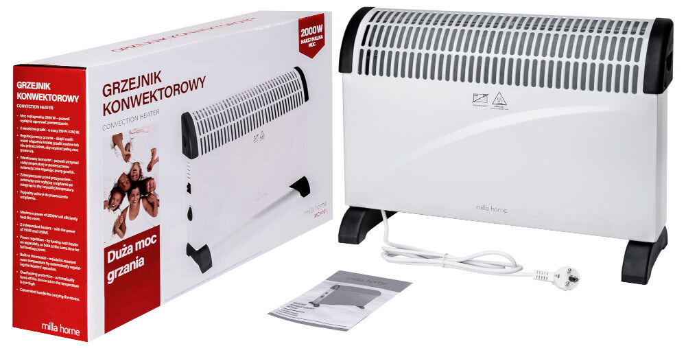 Grzejnik konwektorowy MILLA HOME MCH101 elementy zestaw