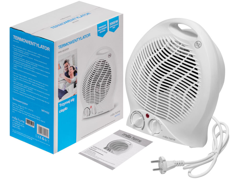 Termowentylator MILLA HOME MFH102 elementy zestaw