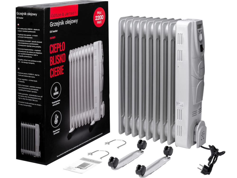 Grzejnik olejowy GÖTZE & JENSEN OH901 elementy zestaw