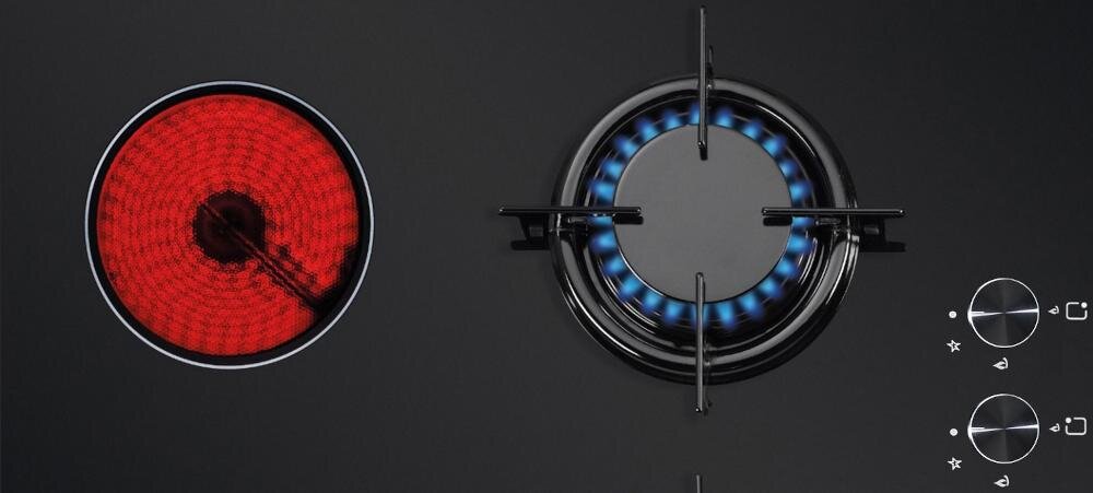 SMITH&BROWN SHO-V261-BP4 płyta gazowa czyszczenie gładka powierzchnia wysoka jakość czarne szkło