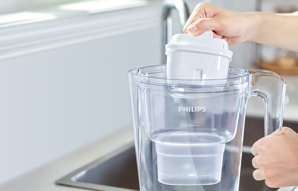Wkład filtrujący PHILIPS Micro X-Clean Softening+ AWP230P3/58 (3 szt.) kompatybilność BRITA MAXTRA PerfectFit dzbanek owalny filtr uniwersalny