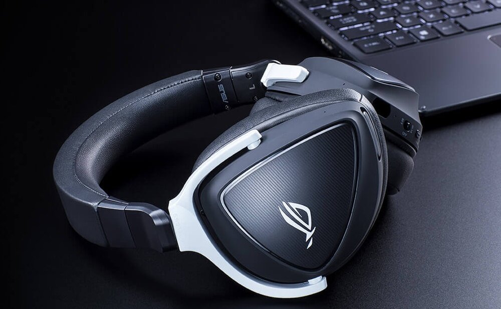 Słuchawki ASUS ROG Delta S Wireless design komfort lekkość dźwięk jakość wrażenia słuchowe ergonomia lekkość sport aktywność podróże czas pracy działanie akumulator komputer gaming realizm dźwięk