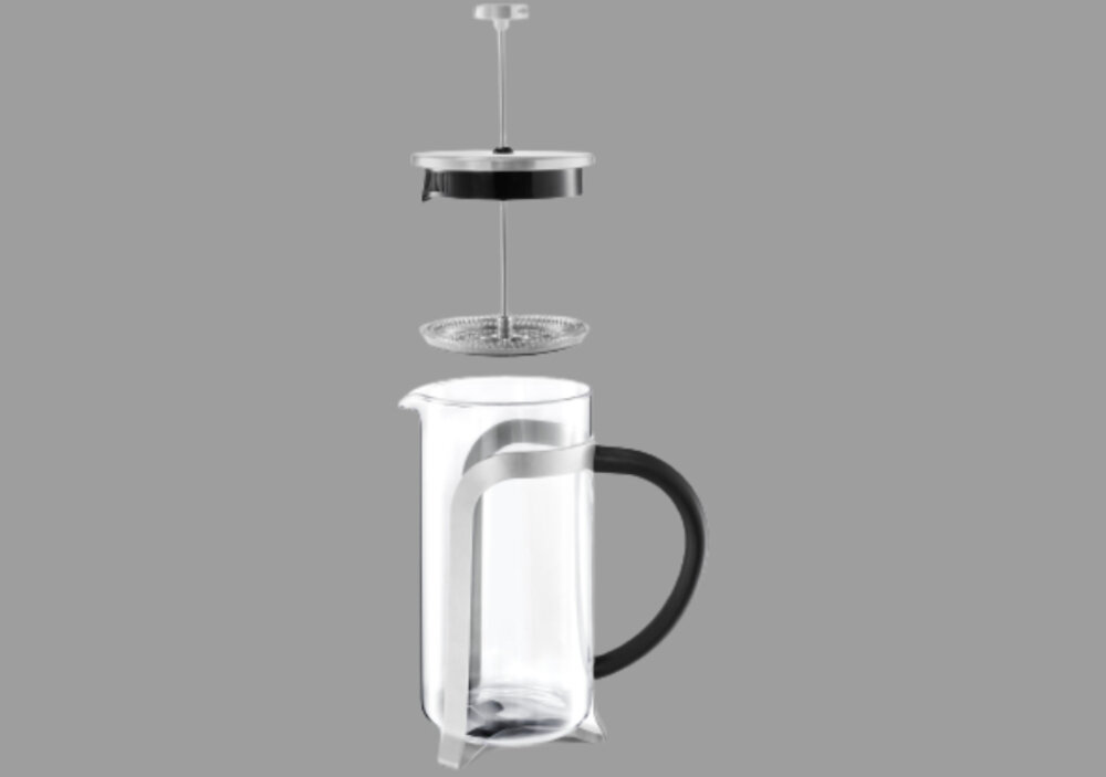 Zaparzacz TCHIBO 600343 (800 ml) wyjmowane sitko latwe czyszczenie