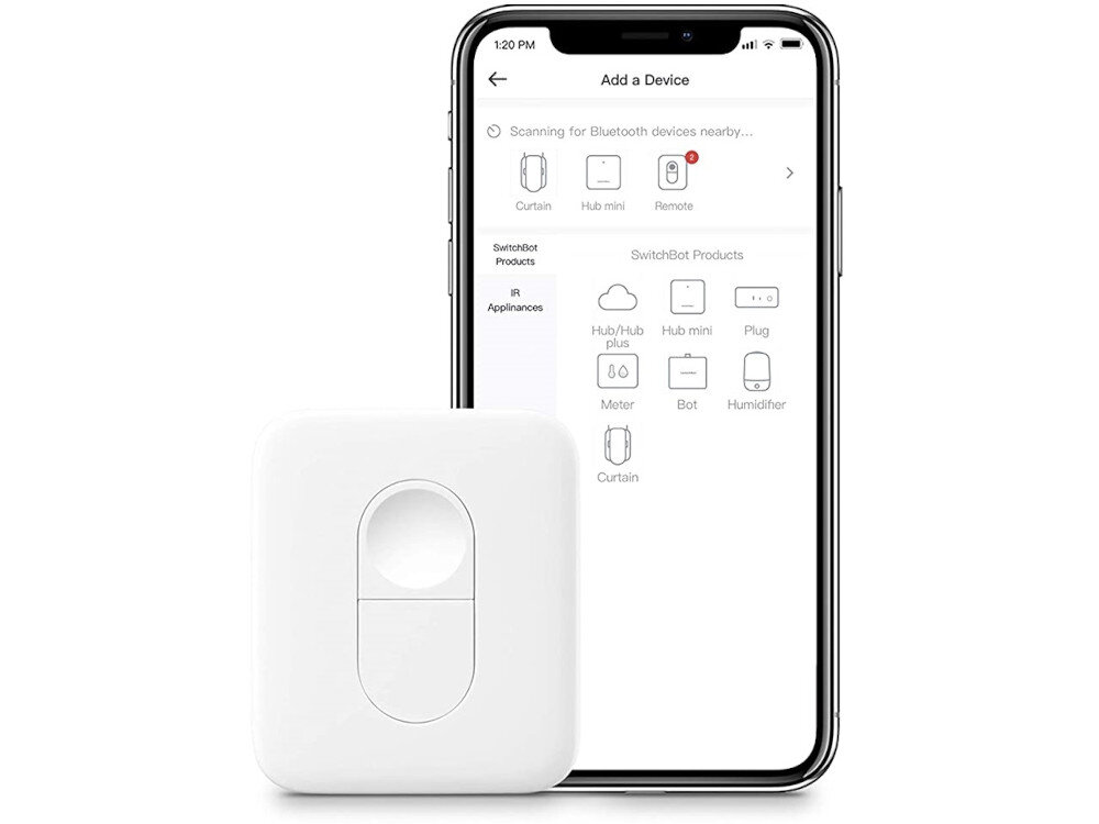 Inteligentny pilot SWITCHBOT W0301700 konfiguracja parowanie ustawienia