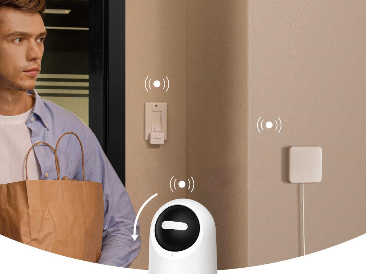 Kamera SWITCHBOT Pan Tilt Cam działanie tryb prywatność maska system