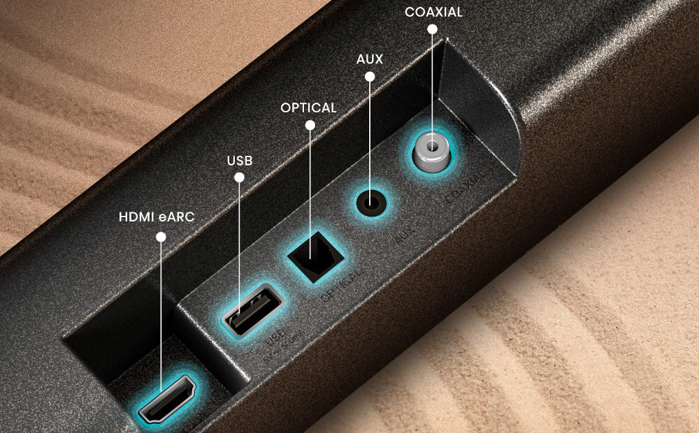 Soundbar HISENSE AX5100G - złącza