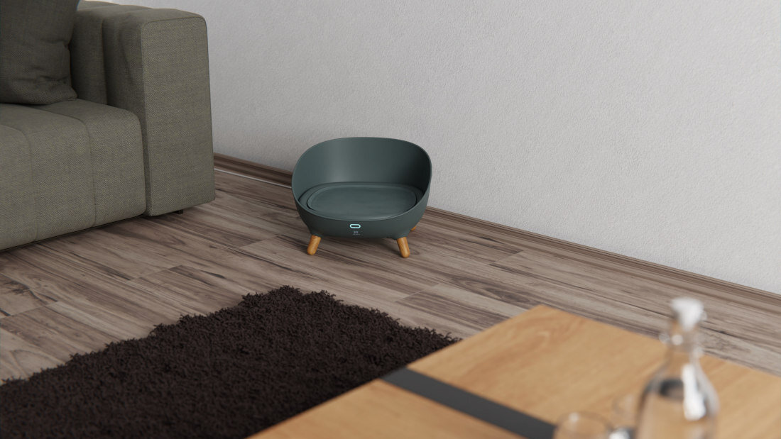 Legowisko uniwersalne TESLA Smart Pet Sofa PS300 design trwałość komfort prezentacja wykonanie mata żelowa wodoodporna