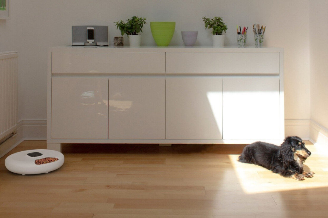 Dozownik karmy TESLA Smart Pet Feeder Spin dawkowanie pokarm 6 porcji posiłki preferencje