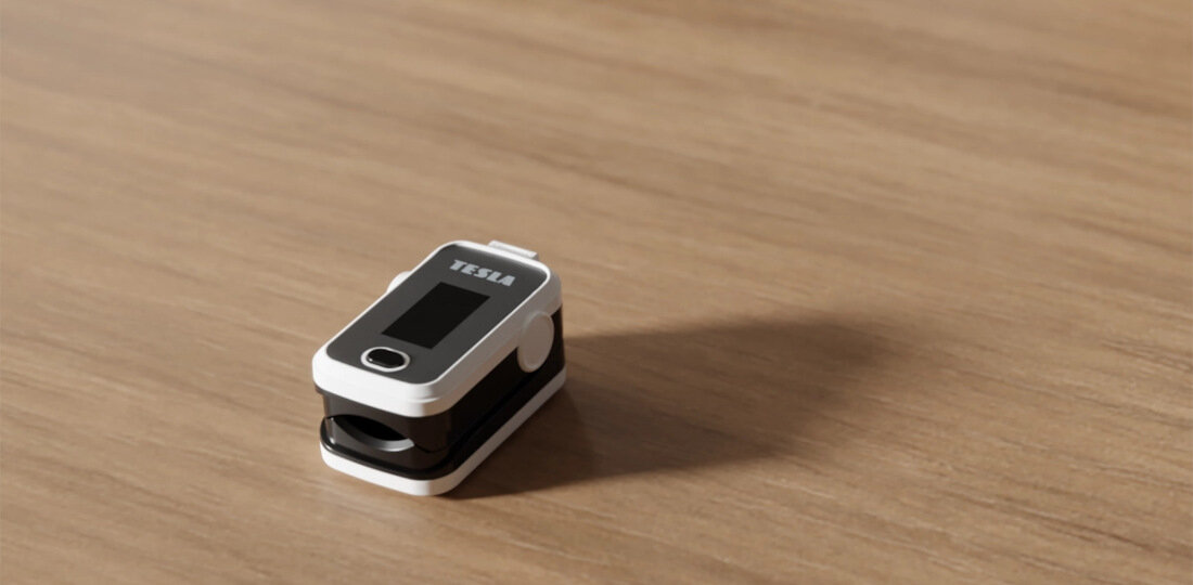 Pulsoksymetr TESLA Smart Oximeter TSL-HC-A310B Łatwa obsługa Kompaktowy rozmiar czytelny wyświetlacz OLED odczyty