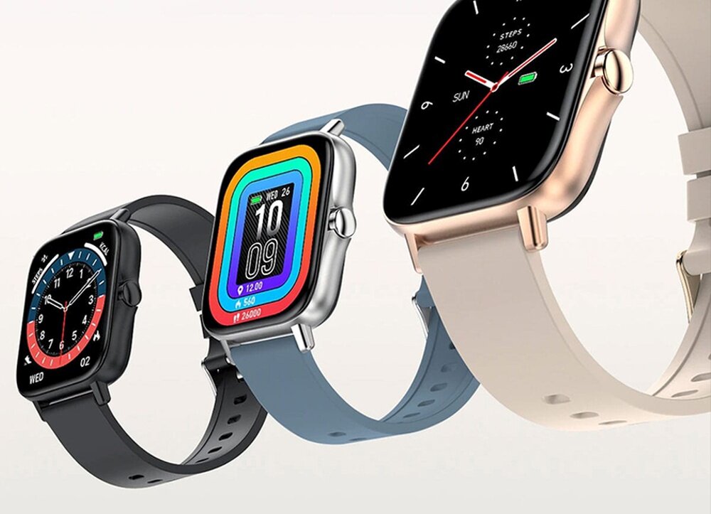 Smartwatch MAXCOM FW55 Aurum Pro wyświetlacz dopasowanie tarcza zdrowie saturacja krwi ciśnienie krwi sen monitoring oddech cykl menstruacyjny powiadomienia wiadomości alarmy jakość tryby sportowe długa praca