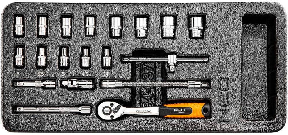 Szafka warsztatowa NEO 84-225+G klucze nasadowe 1/4 NEO TOOLS (84-237)