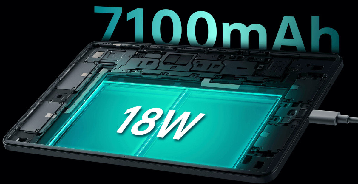 Tablet OPPO Pad Air 10.36 4/128 GB Wi-Fi Szary bateria pojemność ładowanie zasilanie czas pracy