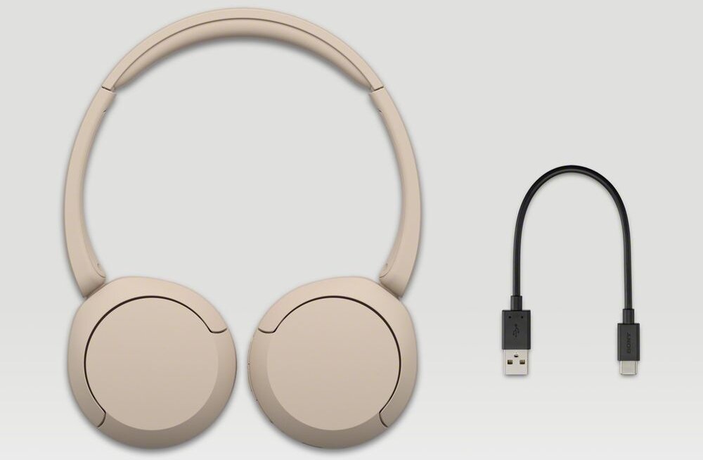 Słuchawki SONY WH-CH520 dsee personalizacja dźwięk bas ładowanie czas pracy brak zrywania połączeń sterowanie przyciski głosowe redukcja szumy zestaw