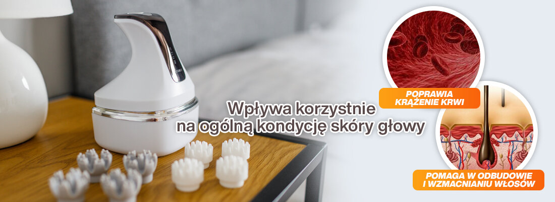 Masażer MEDIVON Kitty elektroterapia stymulacja wlosy glowa