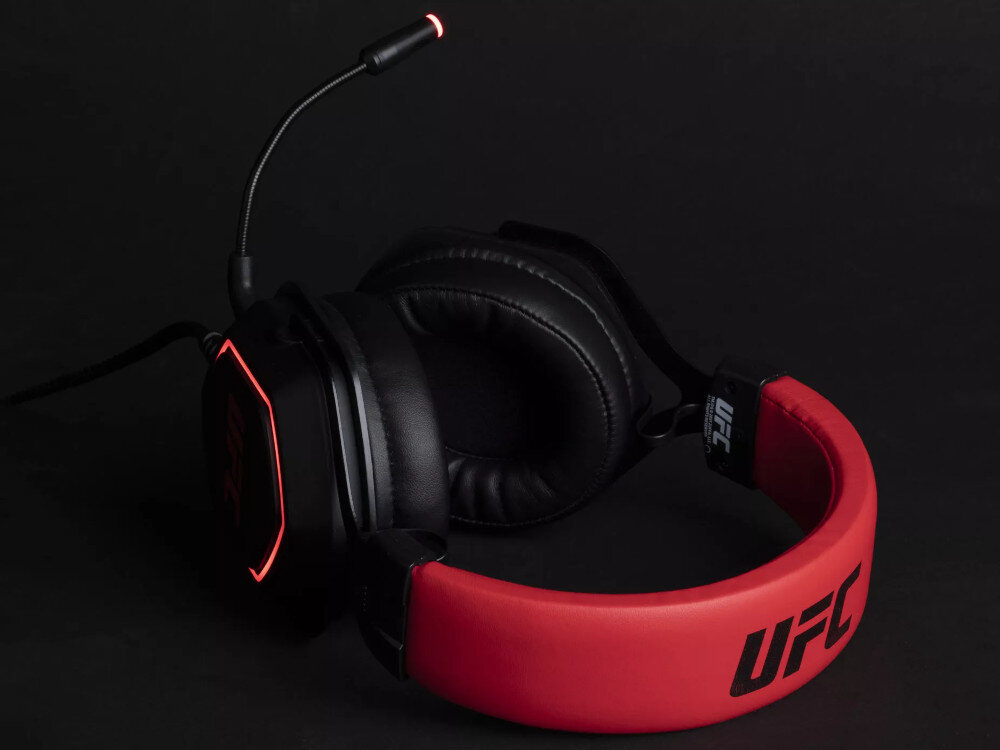 Słuchawki KONIX UFC Casque Gaming wygoda nauszniki regulacja podświetlenie