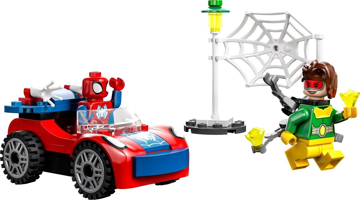 LEGO MARVEL Samochód Spider-Mana i Doc Ock 10789 dziecko kreatywność zabawa nauka rozwój klocki figurki minifigurki jakość tradycja konstrukcja nauka wyobraźnia role jakość bezpieczeństwo wyobraźnia budowanie pasja hobby funkcje instrukcja aplikacja LEGO Builder