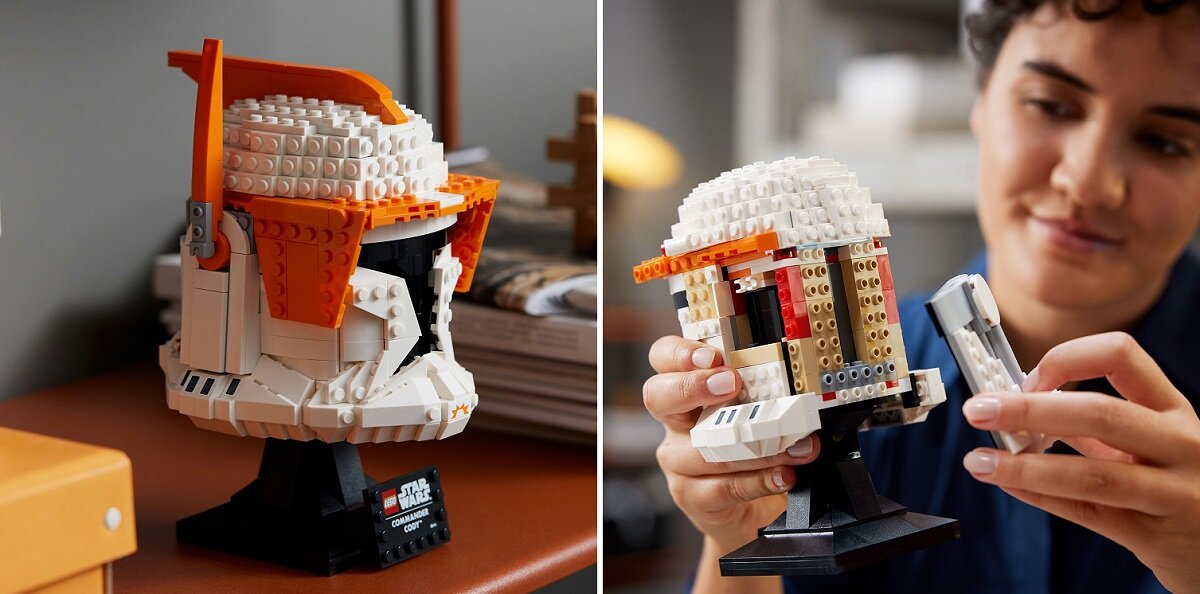 LEGO Star Wars Hełm dowódcy klonów Cody’ego 75350 dziecko kreatywność zabawa nauka rozwój klocki figurki minifigurki jakość tradycja konstrukcja nauka wyobraźnia role jakość bezpieczeństwo wyobraźnia budowanie pasja hobby funkcje instrukcja aplikacja LEGO Builder