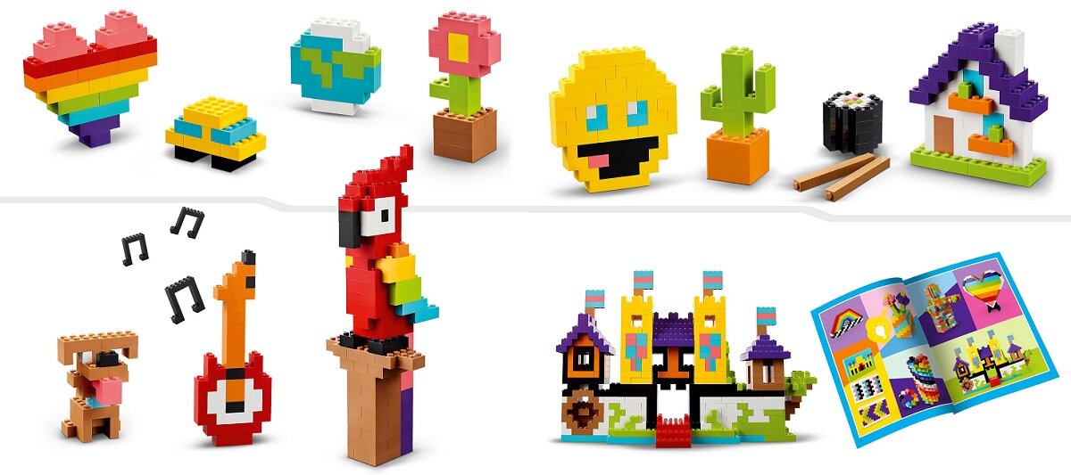 LEGO CLASSIC Sterta klocków 11030 dziecko kreatywność zabawa nauka rozwój klocki figurki minifigurki jakość tradycja konstrukcja nauka wyobraźnia role jakość bezpieczeństwo wyobraźnia budowanie pasja hobby funkcje instrukcja aplikacja LEGO Builder