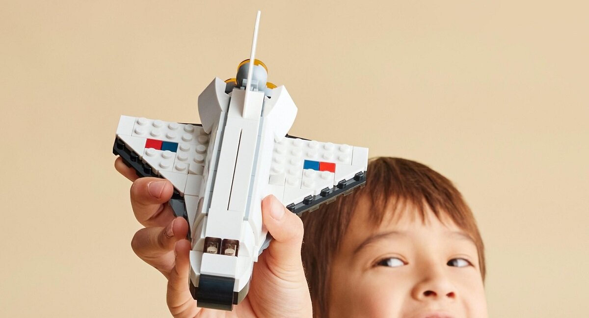 LEGO CREATOR Prom kosmiczny 31134 dziecko kreatywność zabawa nauka rozwój klocki figurki minifigurki jakość tradycja konstrukcja nauka wyobraźnia role jakość bezpieczeństwo wyobraźnia budowanie pasja hobby funkcje instrukcja aplikacja LEGO Builder