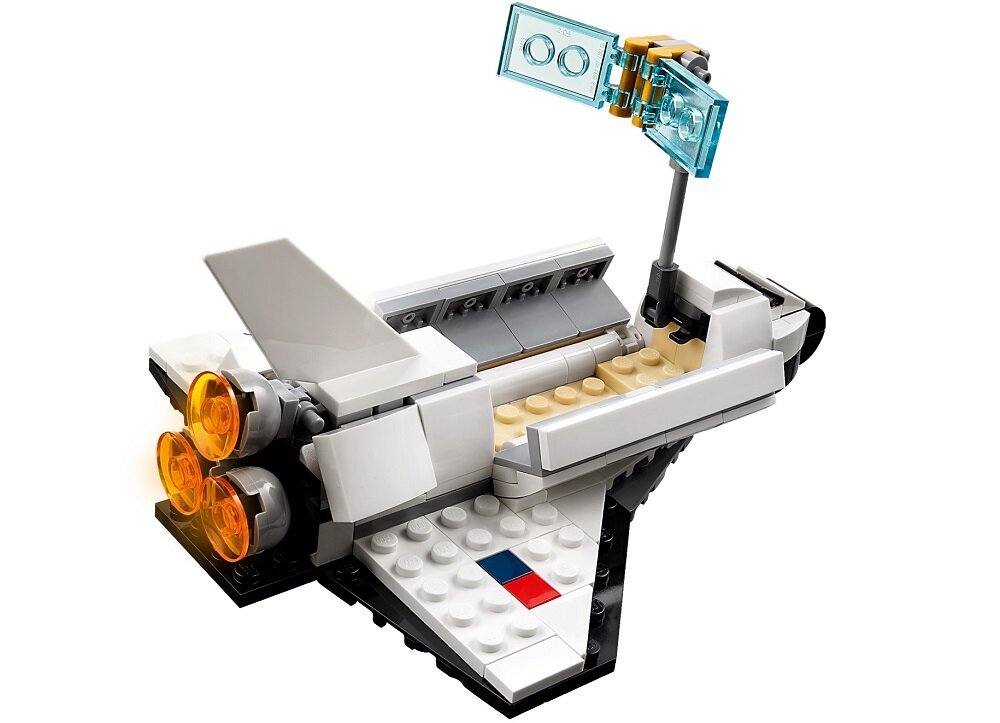 LEGO CREATOR Prom kosmiczny 31134 dziecko kreatywność zabawa nauka rozwój klocki figurki minifigurki jakość tradycja konstrukcja nauka wyobraźnia role jakość bezpieczeństwo wyobraźnia budowanie pasja hobby funkcje instrukcja aplikacja LEGO Builder