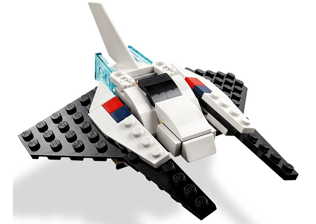 LEGO CREATOR Prom kosmiczny 31134 dziecko kreatywność zabawa nauka rozwój klocki figurki minifigurki jakość tradycja konstrukcja nauka wyobraźnia role jakość bezpieczeństwo wyobraźnia budowanie pasja hobby funkcje instrukcja aplikacja LEGO Builder