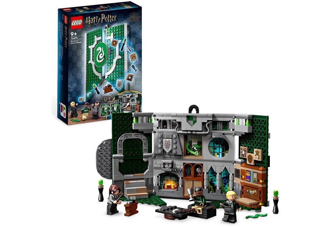 LEGO Harry Potter Flaga Slytherinu 76410 dziecko kreatywność zabawa nauka rozwój klocki figurki minifigurki jakość tradycja konstrukcja nauka wyobraźnia role jakość bezpieczeństwo wyobraźnia budowanie pasja hobby funkcje instrukcja aplikacja LEGO Builder