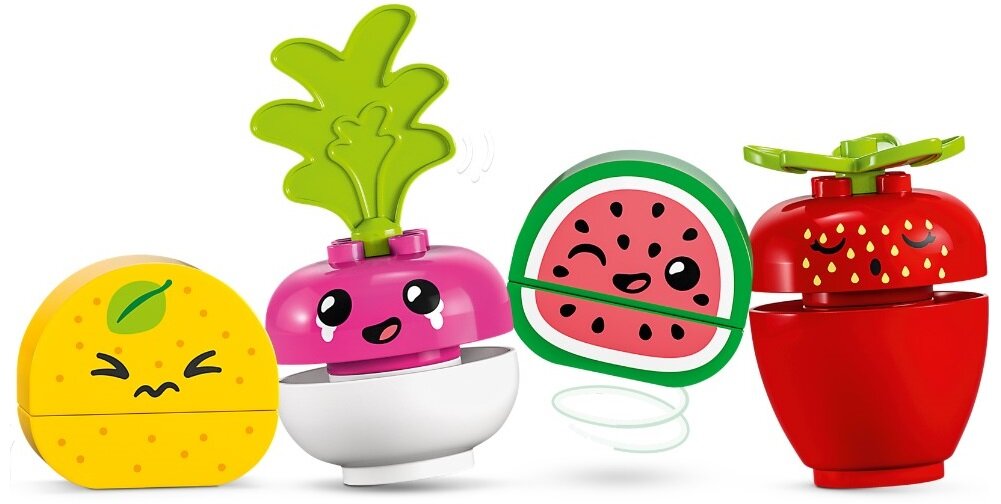 LEGO DUPLO Ryneczek bio 10983 dziecko kreatywność zabawa nauka rozwój klocki figurki minifigurki jakość tradycja konstrukcja nauka wyobraźnia role jakość bezpieczeństwo wyobraźnia budowanie pasja hobby funkcje instrukcja aplikacja LEGO Builder