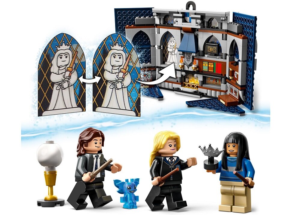 LEGO Harry Potter Flaga Ravenclawu 76411 dziecko kreatywność zabawa nauka rozwój klocki figurki minifigurki jakość tradycja konstrukcja nauka wyobraźnia role jakość bezpieczeństwo wyobraźnia budowanie pasja hobby funkcje instrukcja aplikacja LEGO Builder