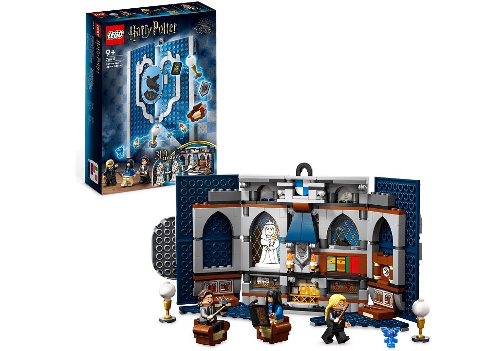LEGO Harry Potter Flaga Ravenclawu 76411 dziecko kreatywność zabawa nauka rozwój klocki figurki minifigurki jakość tradycja konstrukcja nauka wyobraźnia role jakość bezpieczeństwo wyobraźnia budowanie pasja hobby funkcje instrukcja aplikacja LEGO Builder