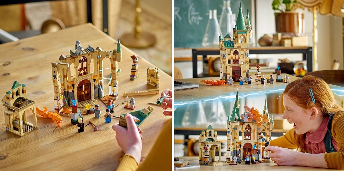 LEGO Harry Potter Hogwart: Pokój Życzeń 76413 dziecko kreatywność zabawa nauka rozwój klocki figurki minifigurki jakość tradycja konstrukcja nauka wyobraźnia role jakość bezpieczeństwo wyobraźnia budowanie pasja hobby funkcje instrukcja aplikacja LEGO Builder
