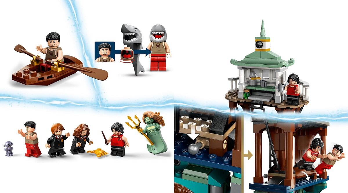 LEGO Harry Potter Turniej Trójmagiczny: Jezioro Hogwartu 76420 dziecko kreatywność zabawa nauka rozwój klocki figurki minifigurki jakość tradycja konstrukcja nauka wyobraźnia role jakość bezpieczeństwo wyobraźnia budowanie pasja hobby funkcje instrukcja aplikacja LEGO Builder